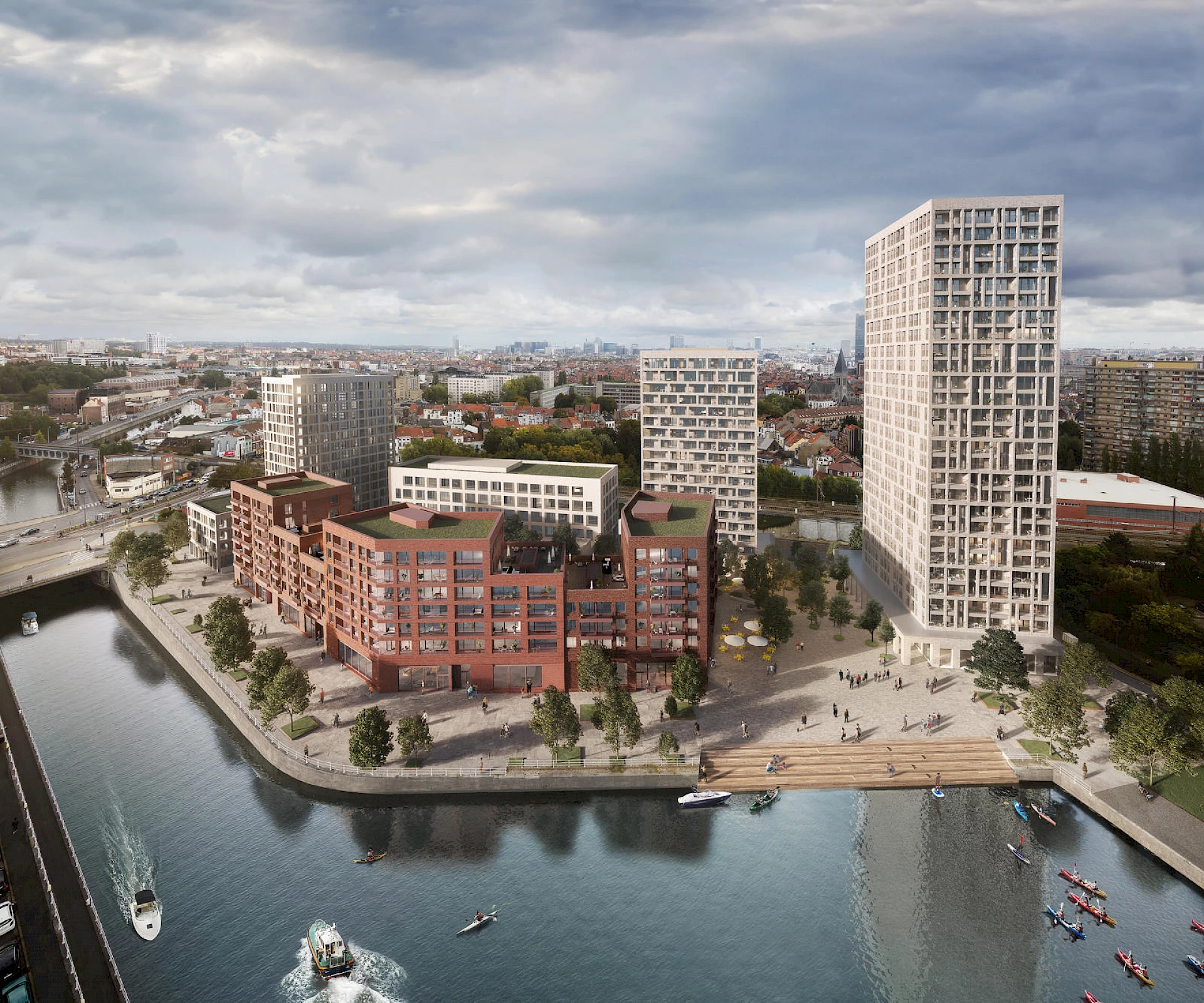 BPI Real Estate et Immobel répondent à la professionnalisation du marché immobilier en vendant une partie du projet key west à home invest belgium